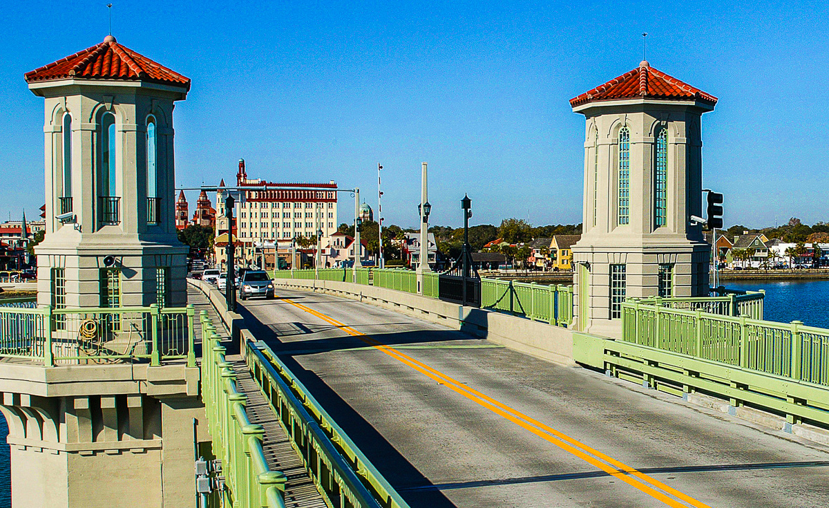 Bridge of Lions; St Augustine, FL; Plate Girder; Painted, Metali